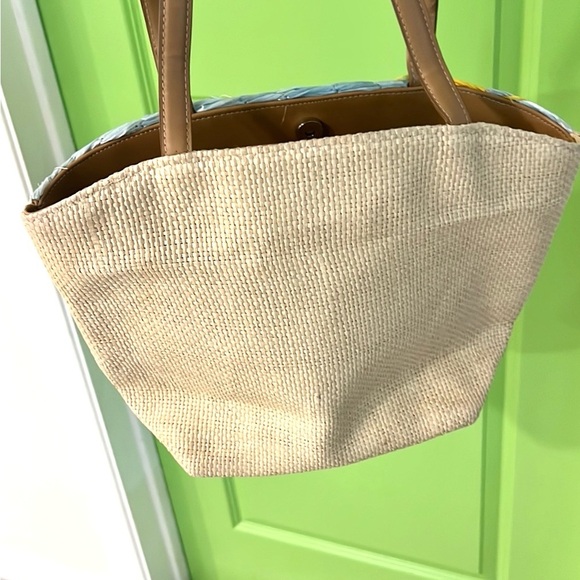 🌴Hawaiian Purse, Beachy Vacation,Ocean Fully Lined,Zippered,Straps Raffia Straw - Picture 8 of 10